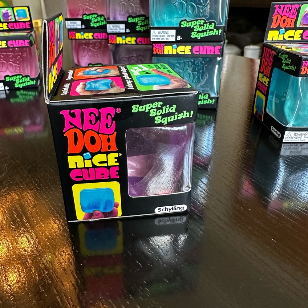 Viral Needoh Nice Cube Super Solid Squish Toy - Purple